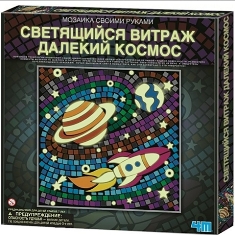 Светящийся витраж. Далекий космос