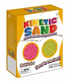 Песок для лепки Kinetic Sand. 2,27 кг. Розовый, желтый