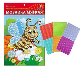 Мозаика мягкая. Пчелка. Формат А5 (21х15 см)
