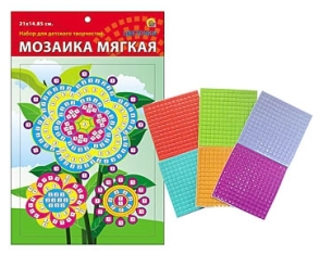 Мозаика мягкая Цветочки. А5 21*15