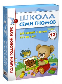 Полный годовой курс занятий с детьми 2-3 лет (12 книг в подарочной упаковке).