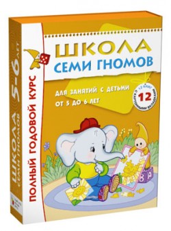 Полный годовой курс занятий с детьми 5-6 лет (12 книг в подарочной упаковке).