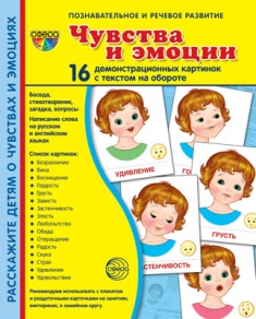 Чувства и эмоции. Демонстрационные картинки. 16 картинок 173*220 мм