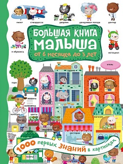 1000 первых знаний в картинках. Большая книга малыша от 6 месяцев до 3 лет