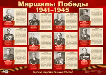 Маршалы Победы Плакат А2