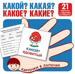 Какой? Какая? Какое? Какие?. Комплект карточек 21 шт. Карточки в лапочке