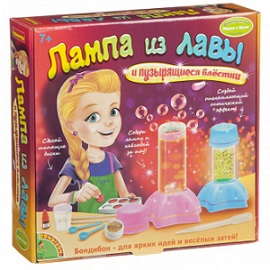 Лампа из лавы. Французские опыты Науки с Буки