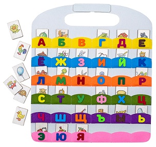 Коврик игралка в дорогу Алфавит 42х48 см