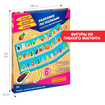 Разложи по полкам. Магнитная игра